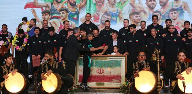تجلیل از قهرمانان کشتی در رقابت های جهانی کرواسی