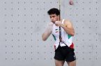 علیپور نزدیک مدال جهانی ایستاد