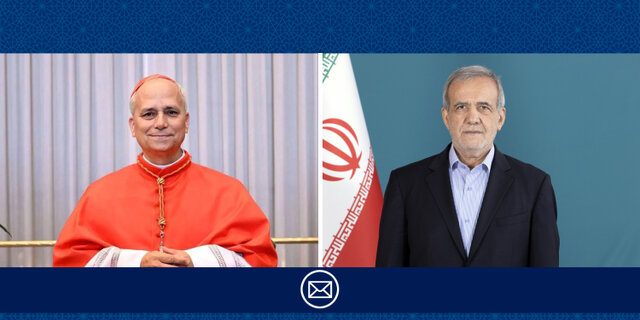 پیام تبریک مسعود پزشکیان به پاپ برای کریسمس و آغاز سال نو میلادی پیام تبریک مسعود پزشکیان به پاپ برای کریسمس و آغاز سال نو میلادی