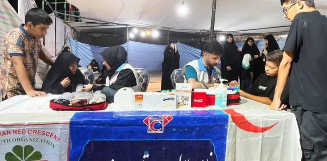 خانه هلال امزاجرد در مسیر خدمت به زائران اباعبدالله (ع)